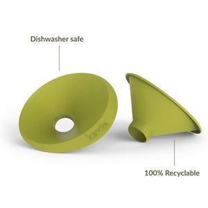 NWOB Kiinde Twist Pouch and Foodii System 2-Piece Funnel Set for Breast Milk